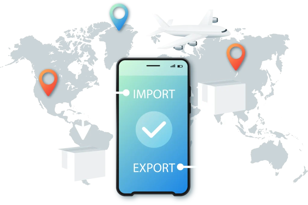 Import and export code